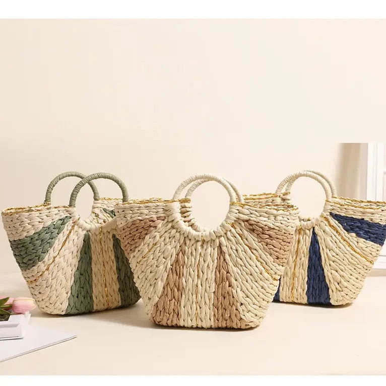 Straw Woven Beach Bag