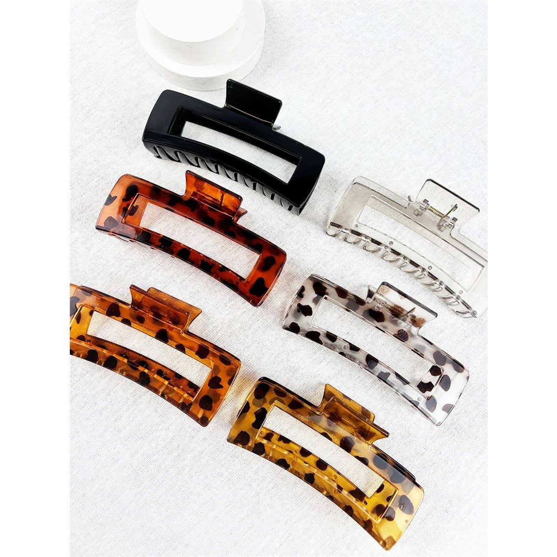 Rectangle Hair Claw Clip | Large Claw Clip for Thick Hair