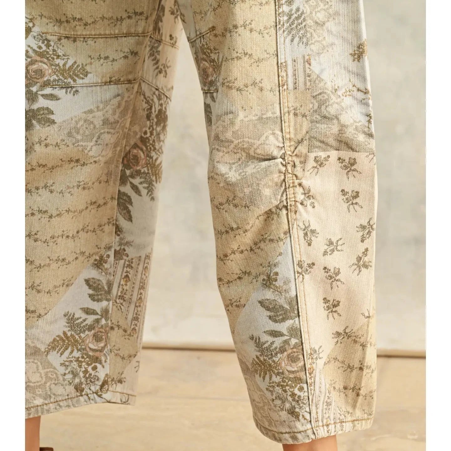 Printed Barrel Pants