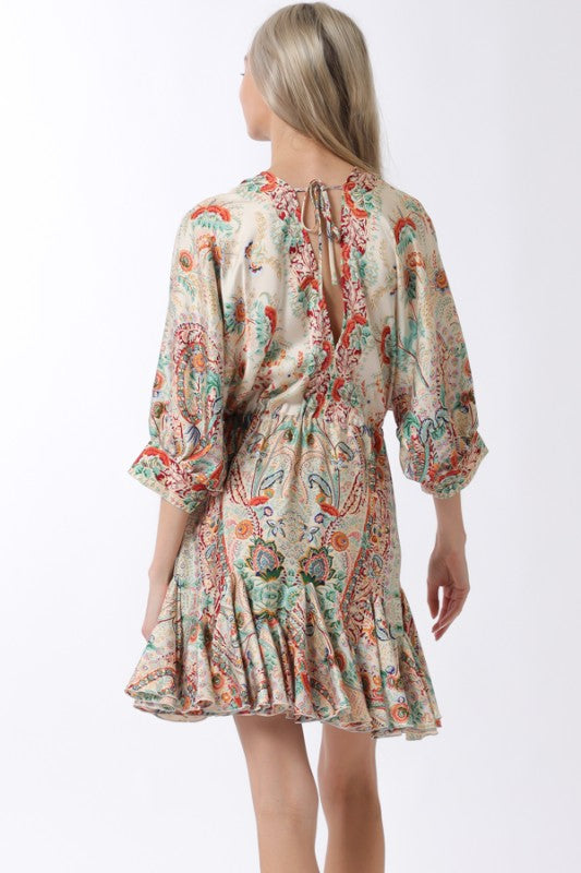 Tie Front Mini Dress