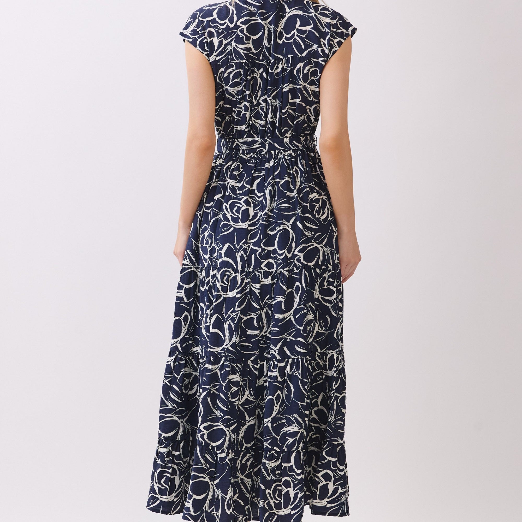 Sleeveless Tiered Maxi Dress
