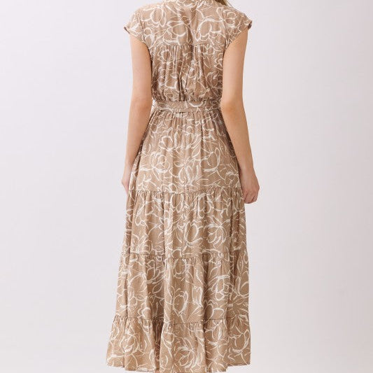 Sleeveless Tiered Maxi Dress