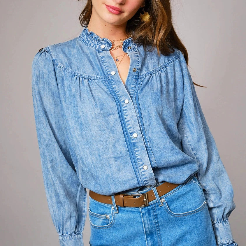 Denim Snap Shirt