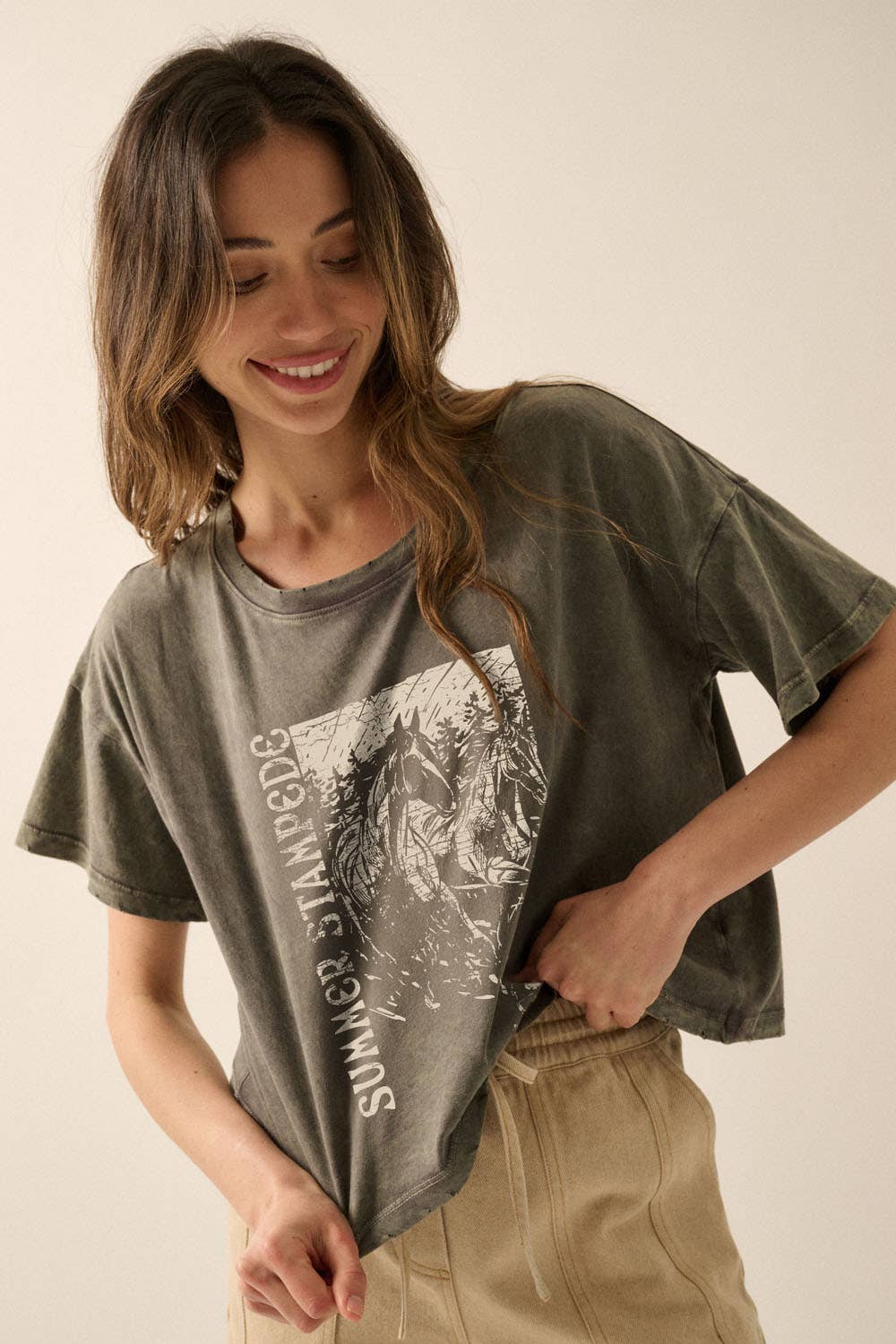 Summer Stampede Mineral Wash Graphic Tee