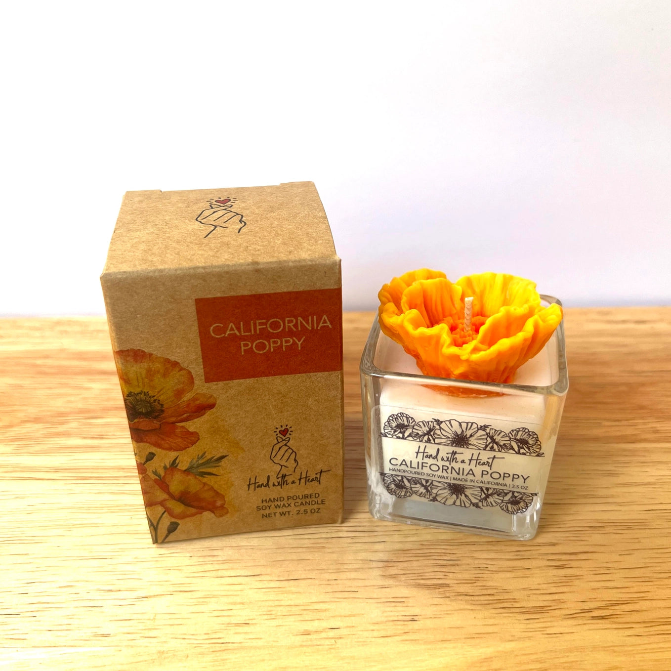 California Poppy Candle