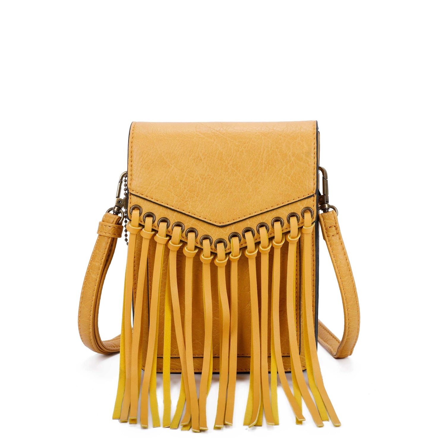 Scarlet Fringe Phonecase Crossbody Bag