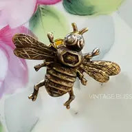Brass Patina Bumble Bee Hat Pin
