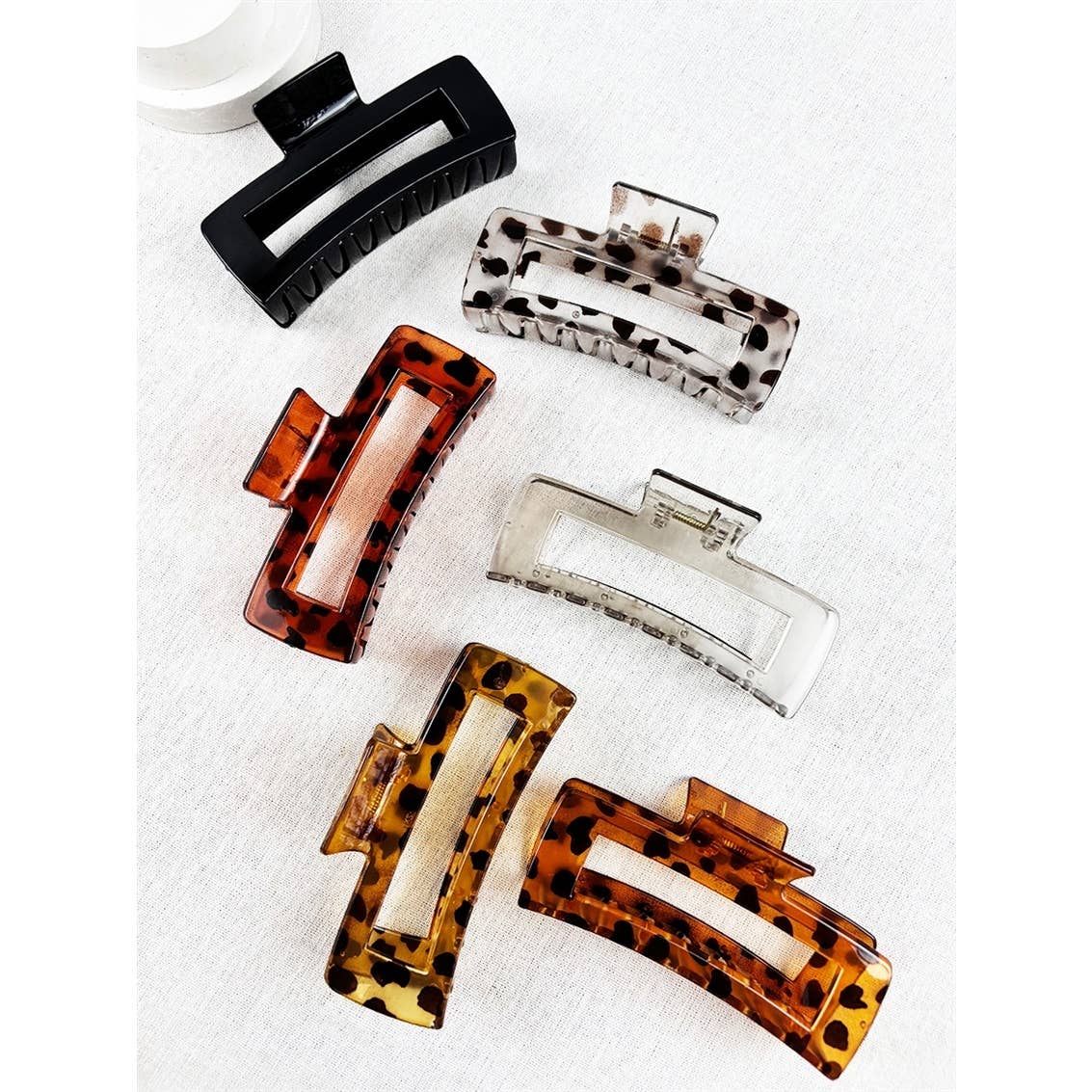 Rectangle Hair Claw Clip | Large Claw Clip for Thick Hair