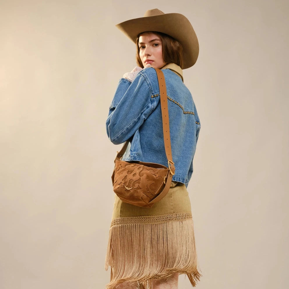 Stud Trimmed Cropped Denim Jacket