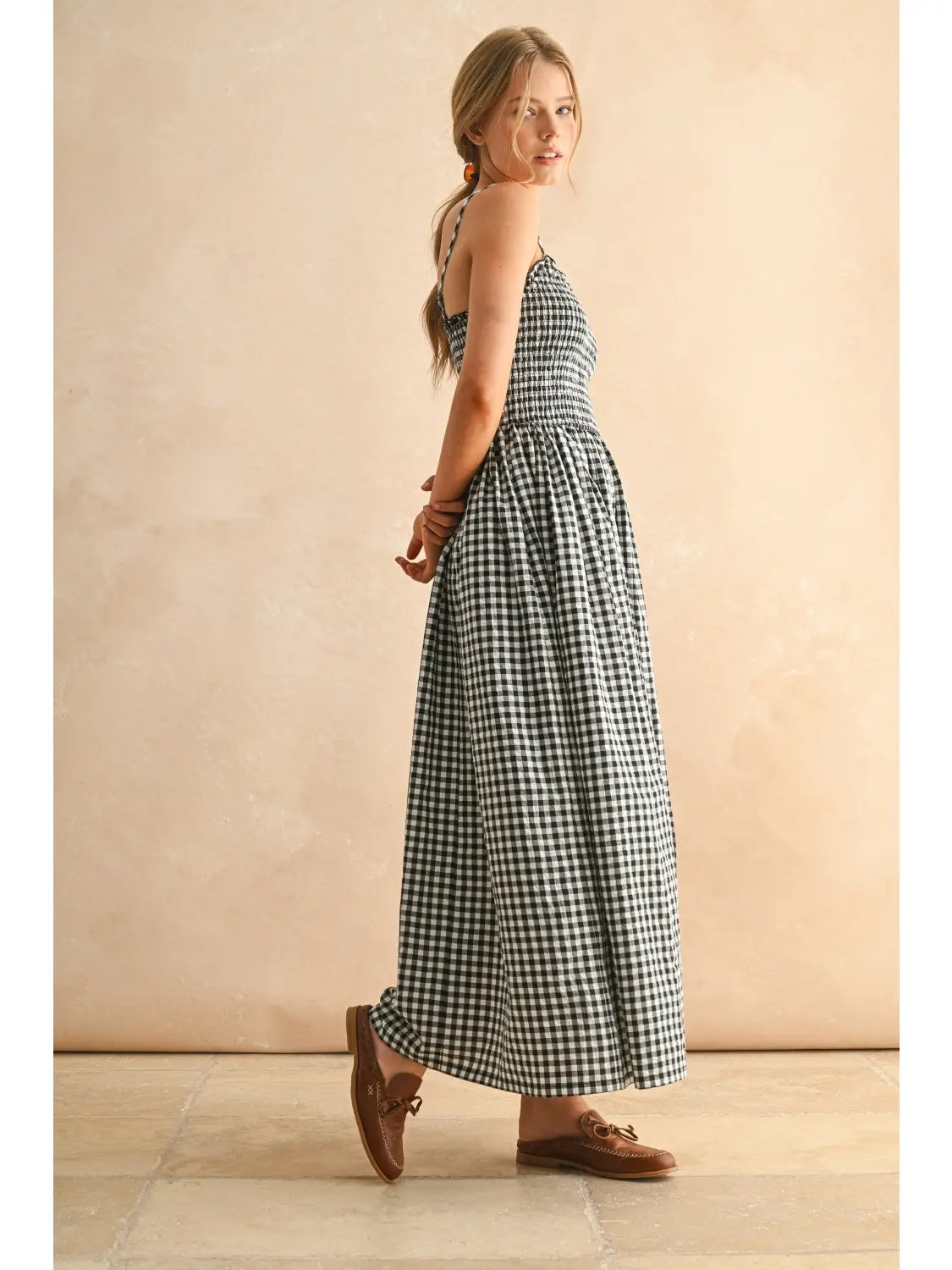 Sundown Gingham Gown