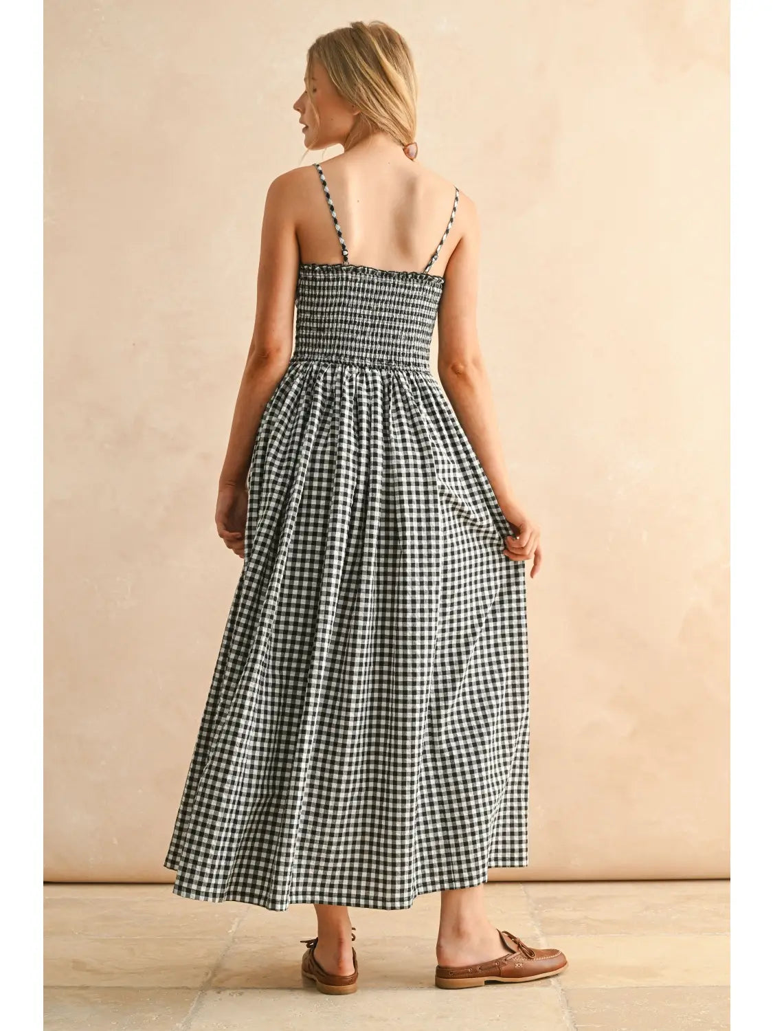 Sundown Gingham Gown