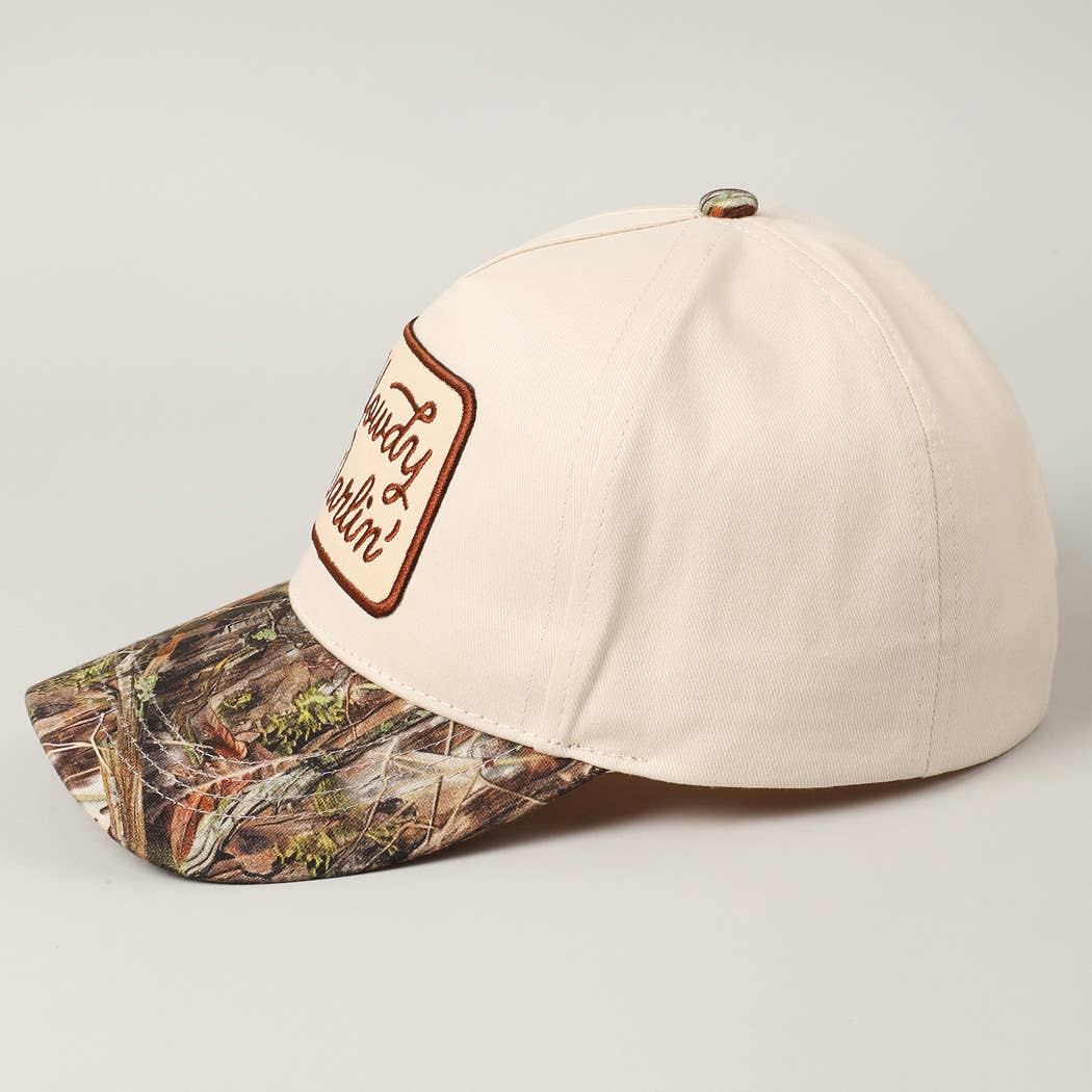 Howdy Darlin' Embroidery Patch Camo Cap