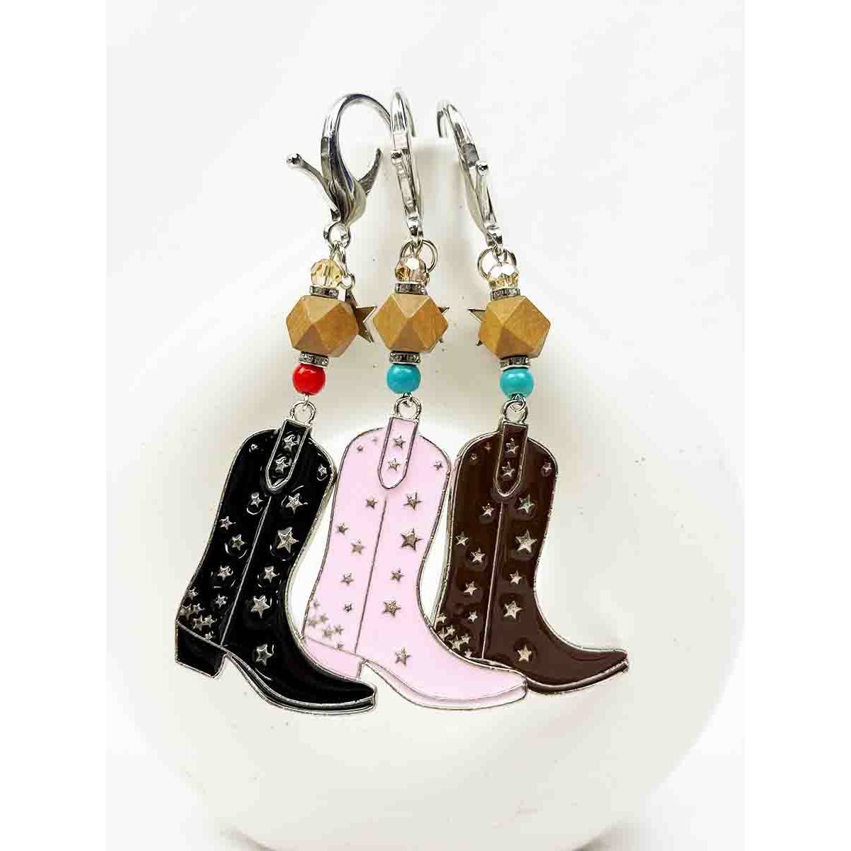 Cowboy Boot Keychain | Western Metal Charm Keychain