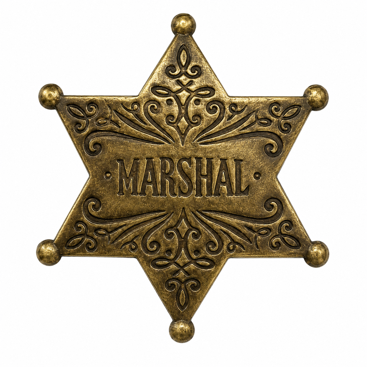 Metal Sheriff Hat Pin