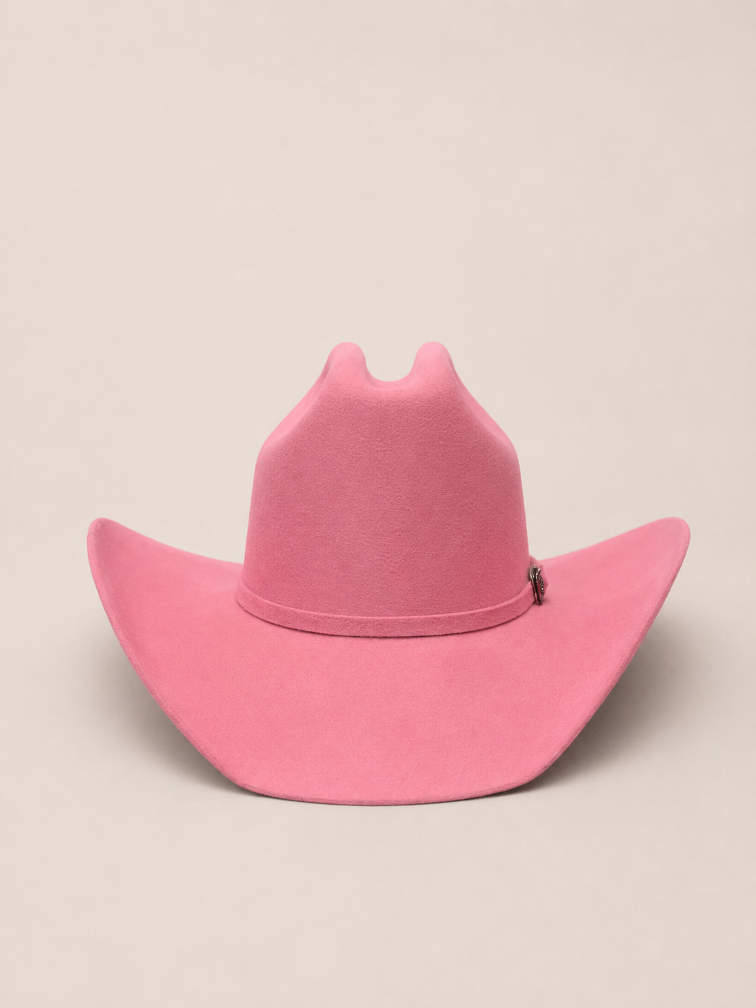 Premium Wool Cattleman Country Hat - Bubble Gum