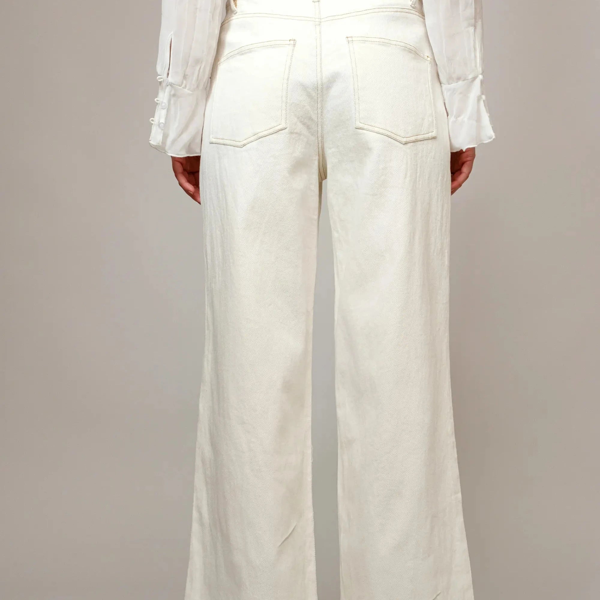 Embroidered Floral Straight Jeans