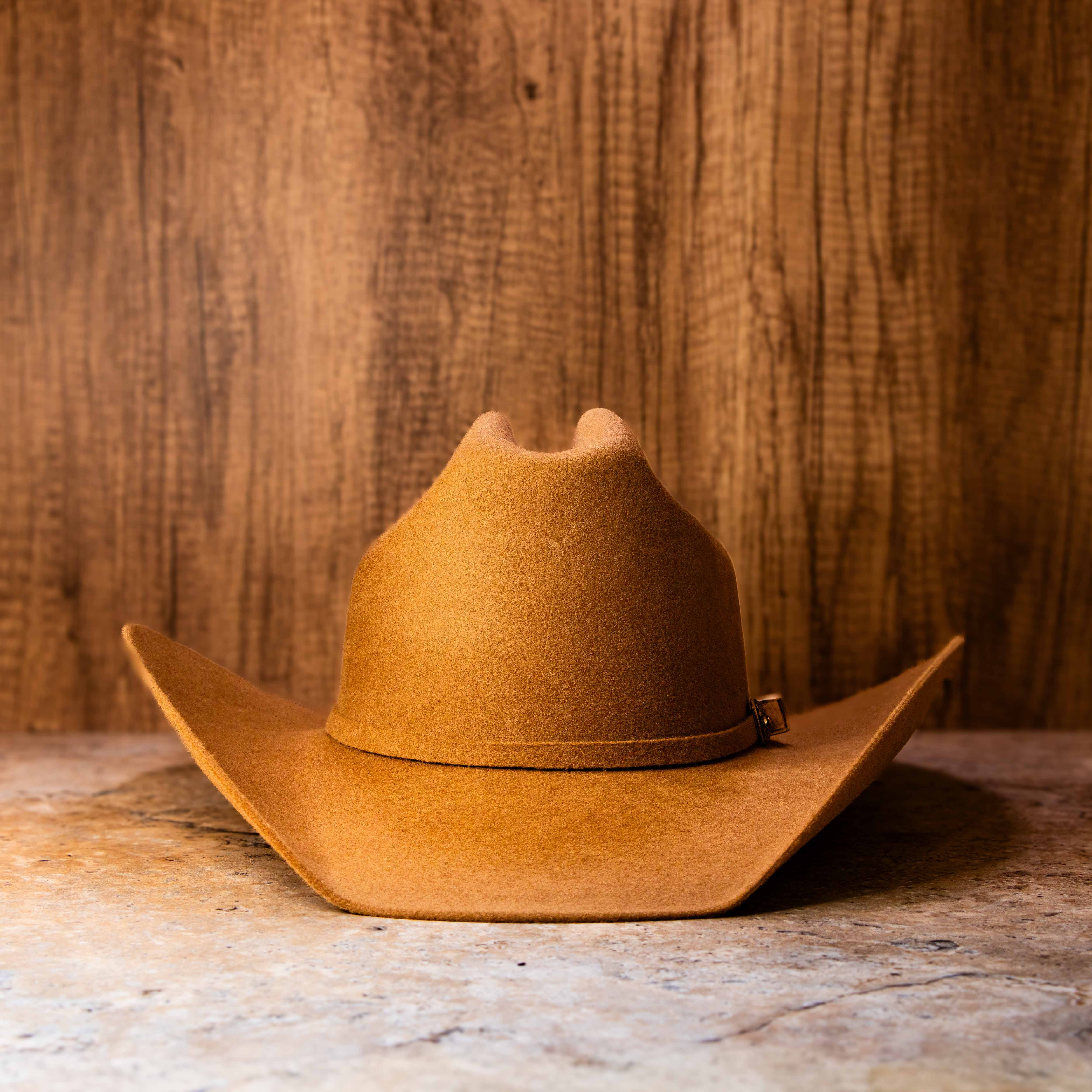 Premium Wool Cattleman Country Hat - Latte