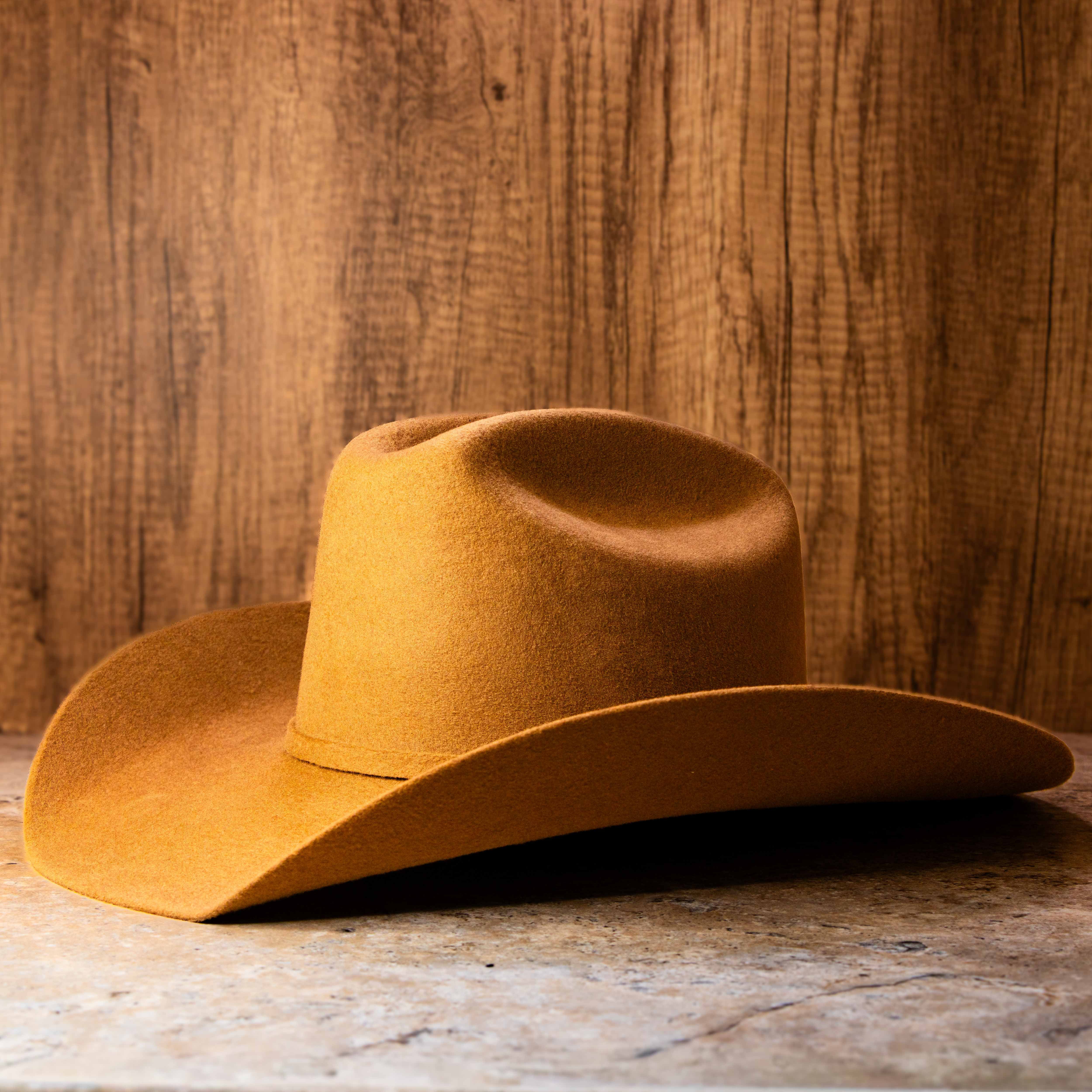 Premium Wool Cattleman Country Hat - Latte