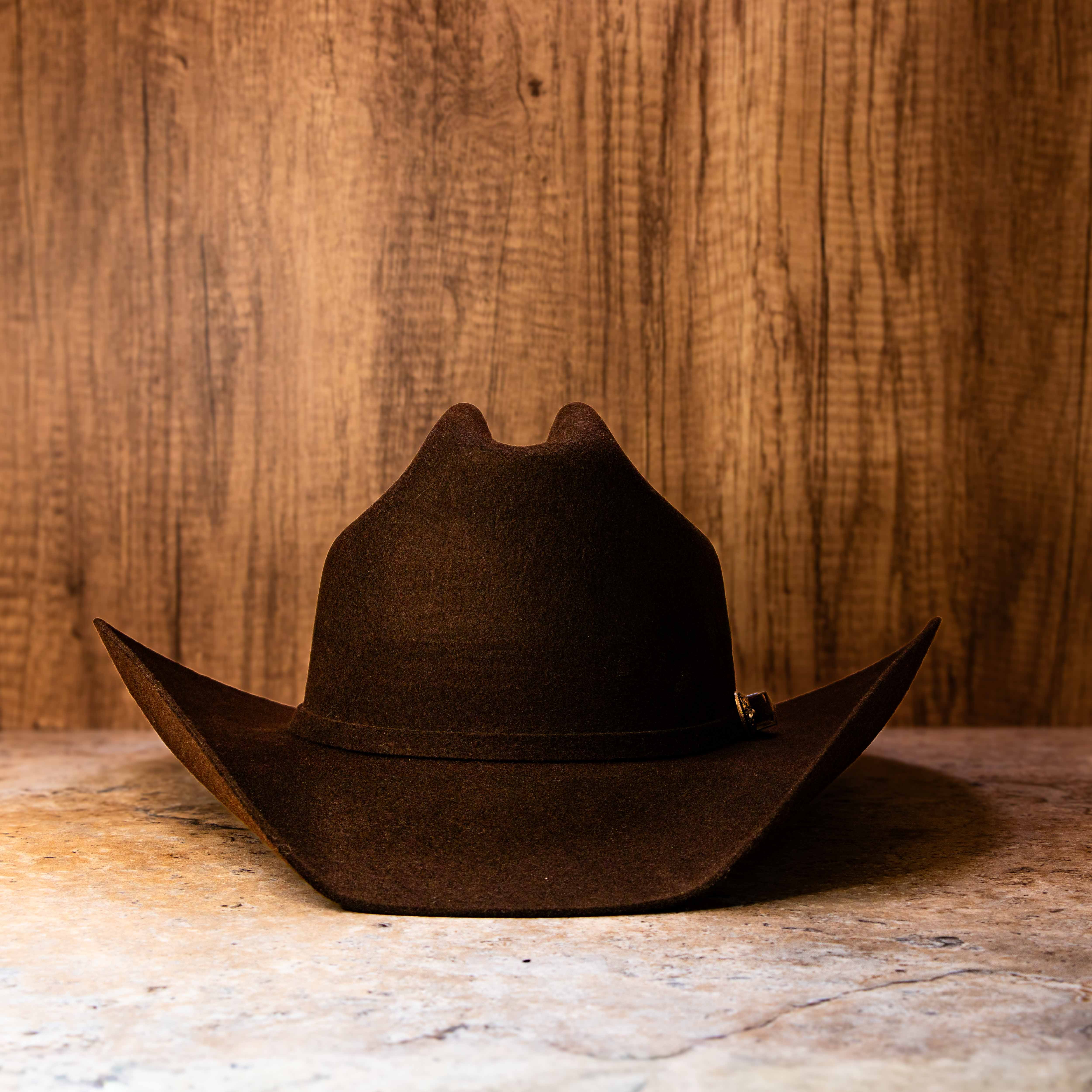 Premium Wool Cattleman Country Hat - Chocolate