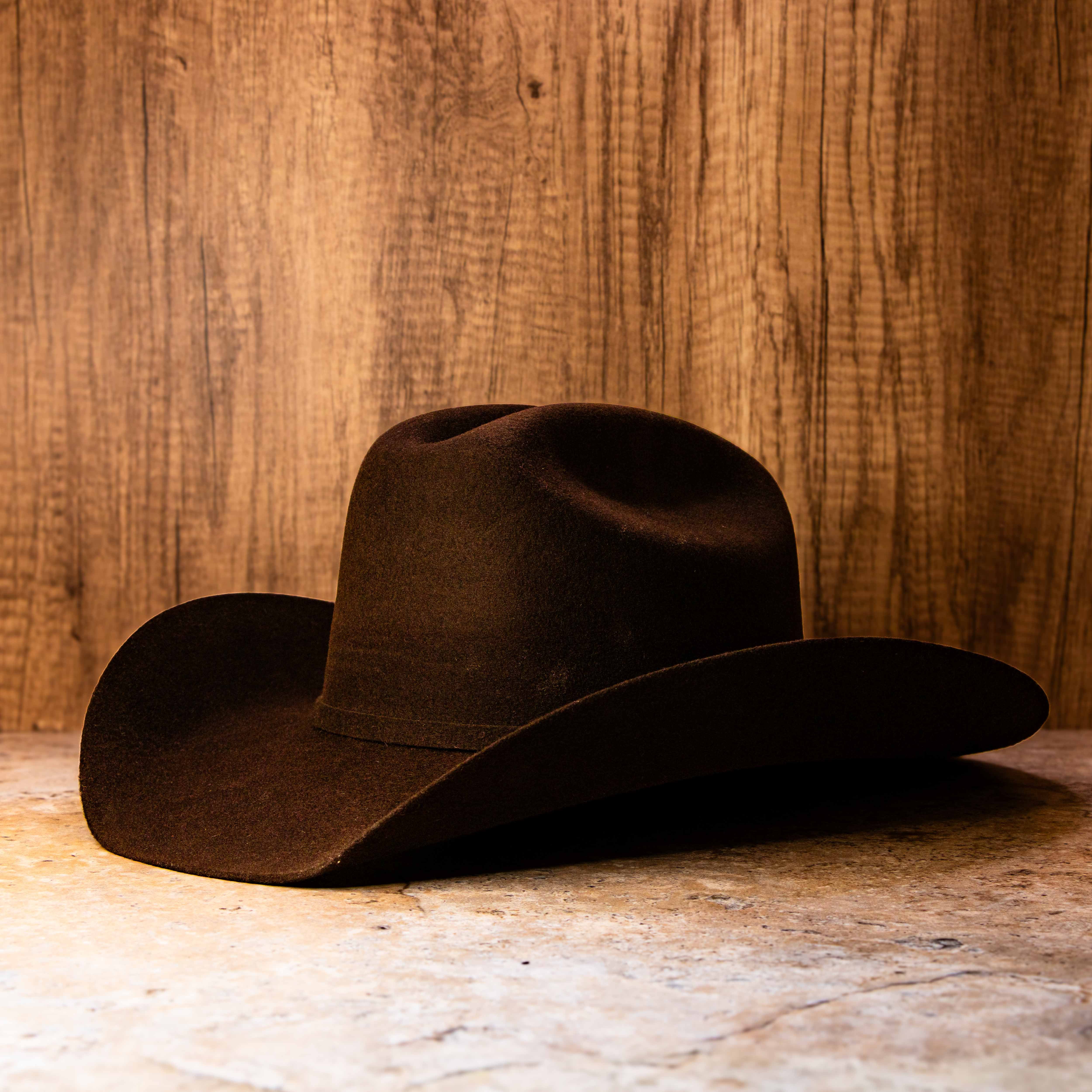 Premium Wool Cattleman Country Hat - Chocolate