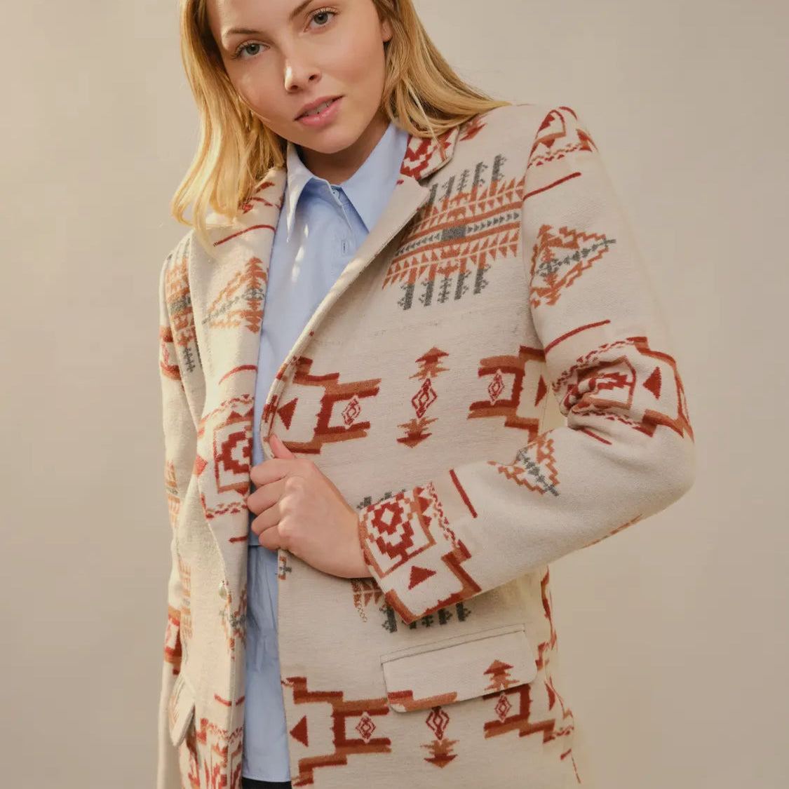 Aztec Jacquard Blazer