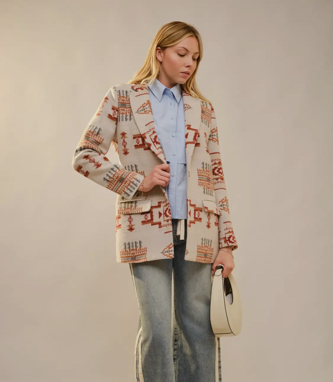 Aztec Jacquard Blazer