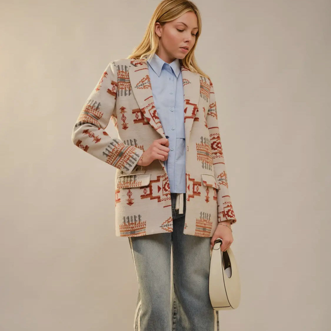 Aztec Jacquard Blazer