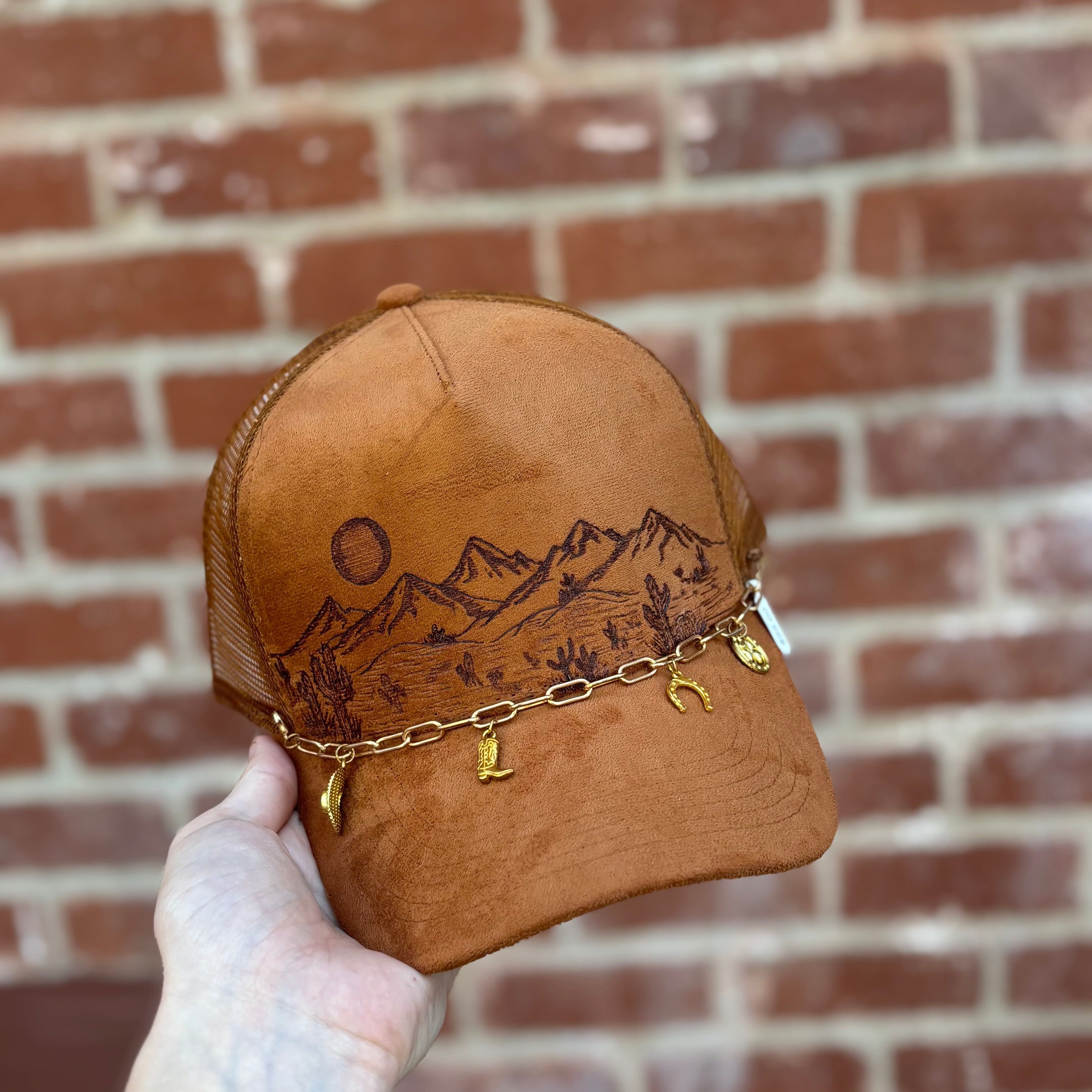 Mountain Moon Vegan Suede Trucker Hat