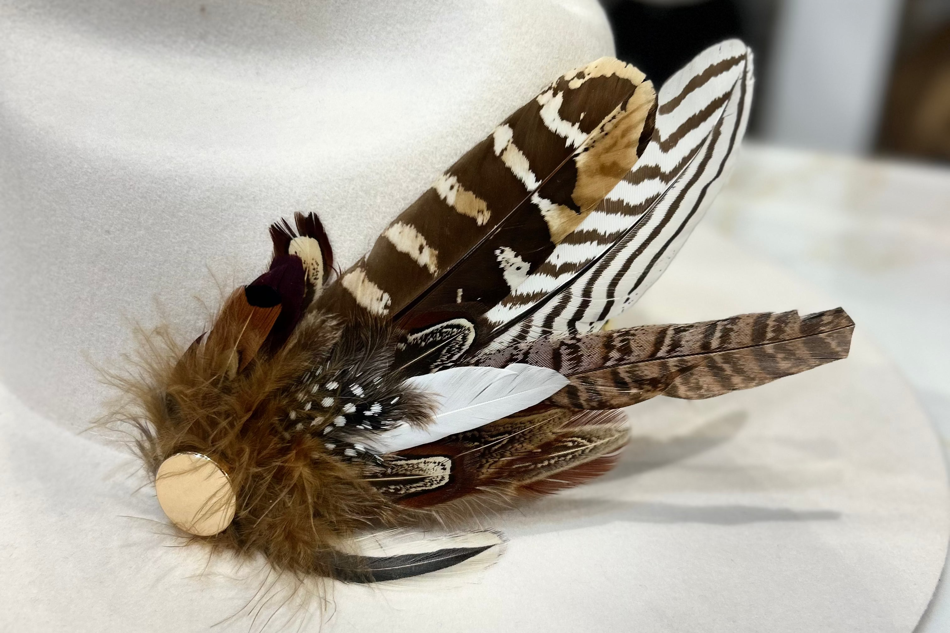Decorative Side Hat Feathers
