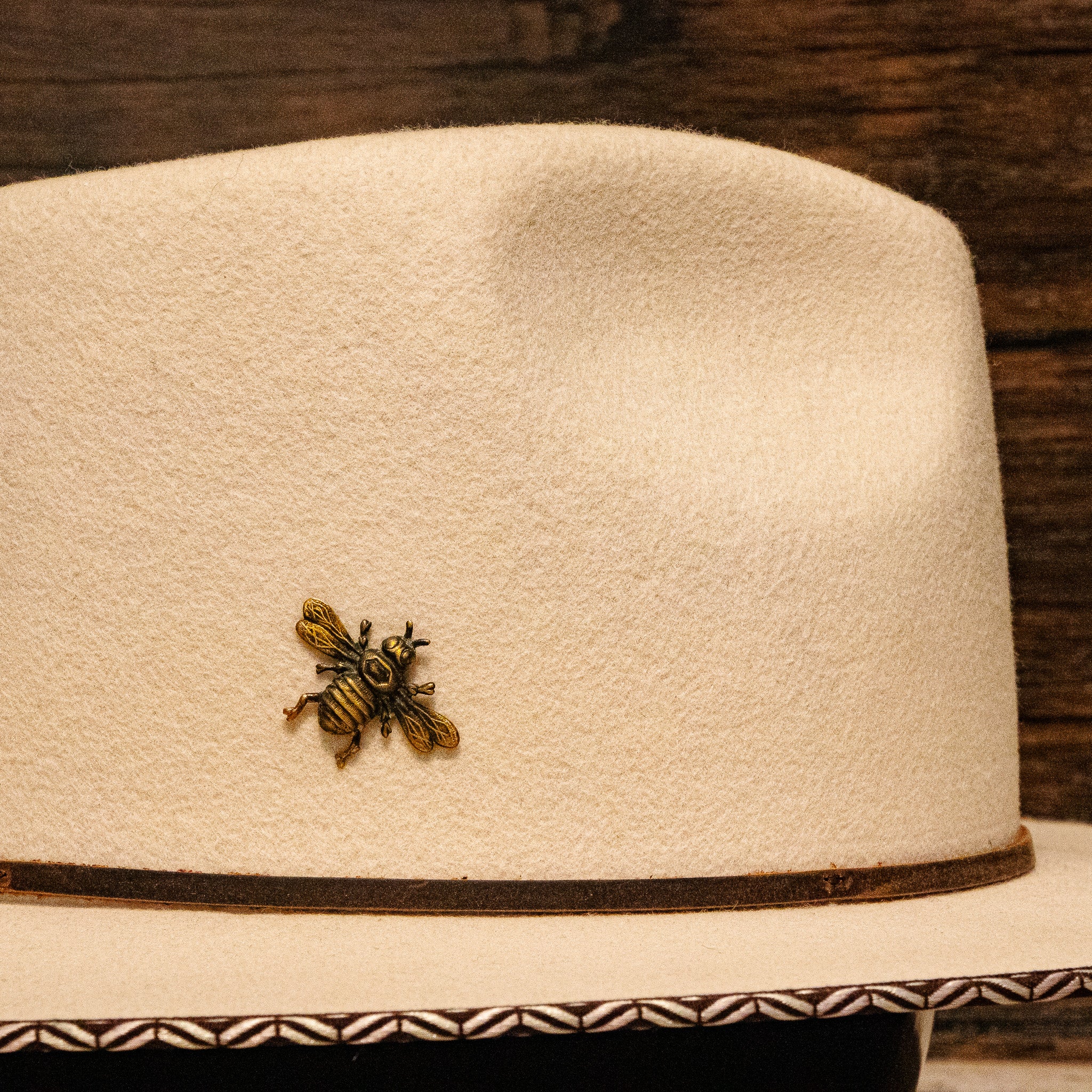 Brass Patina Bumble Bee Hat Pin