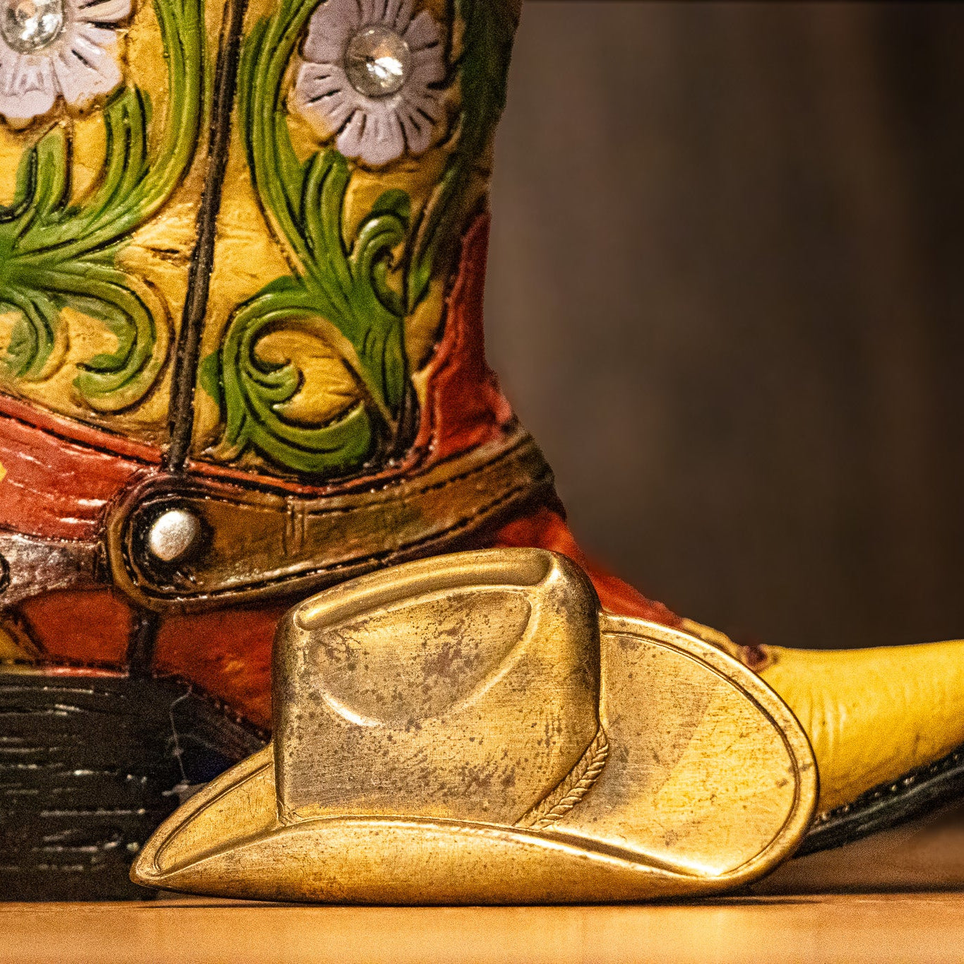 Brass Cowboy Hat Pin