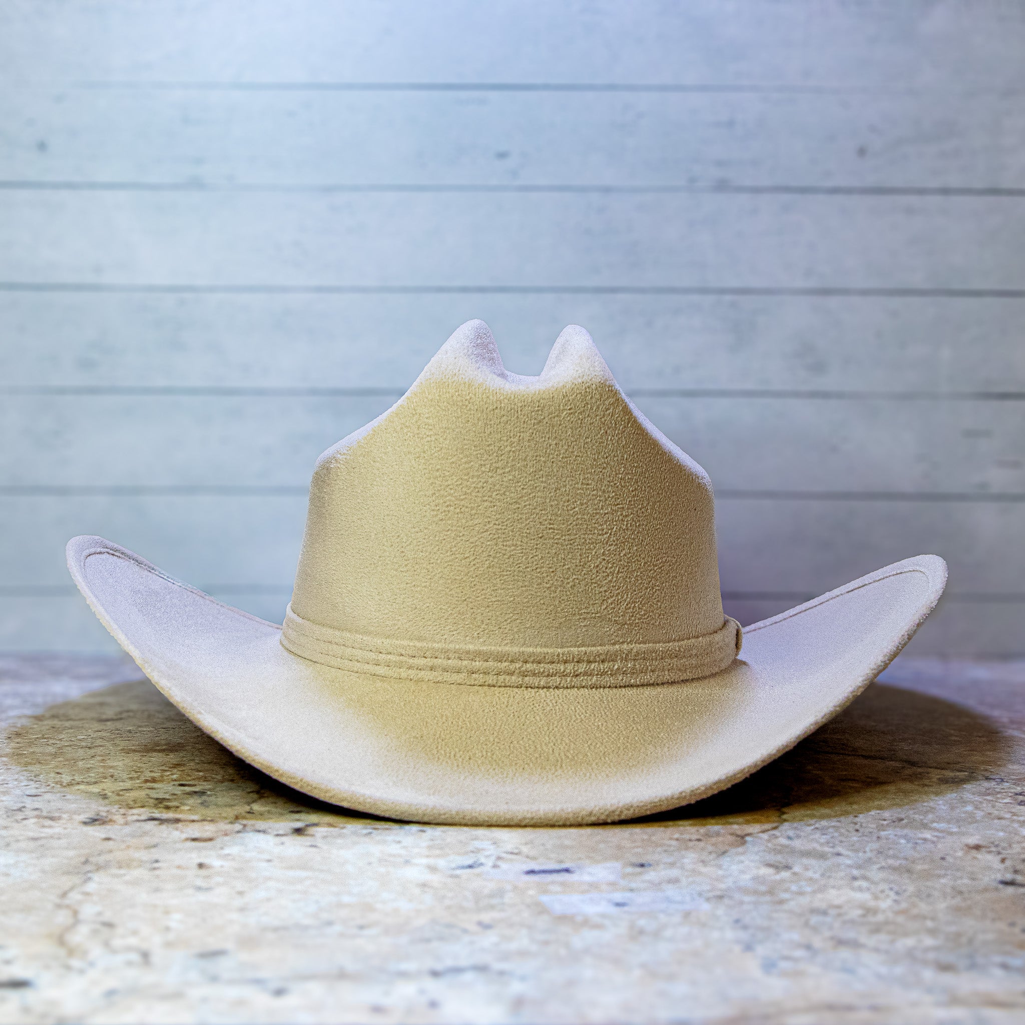 Vegan Suede Hat - Cowboy Cattleman Hat