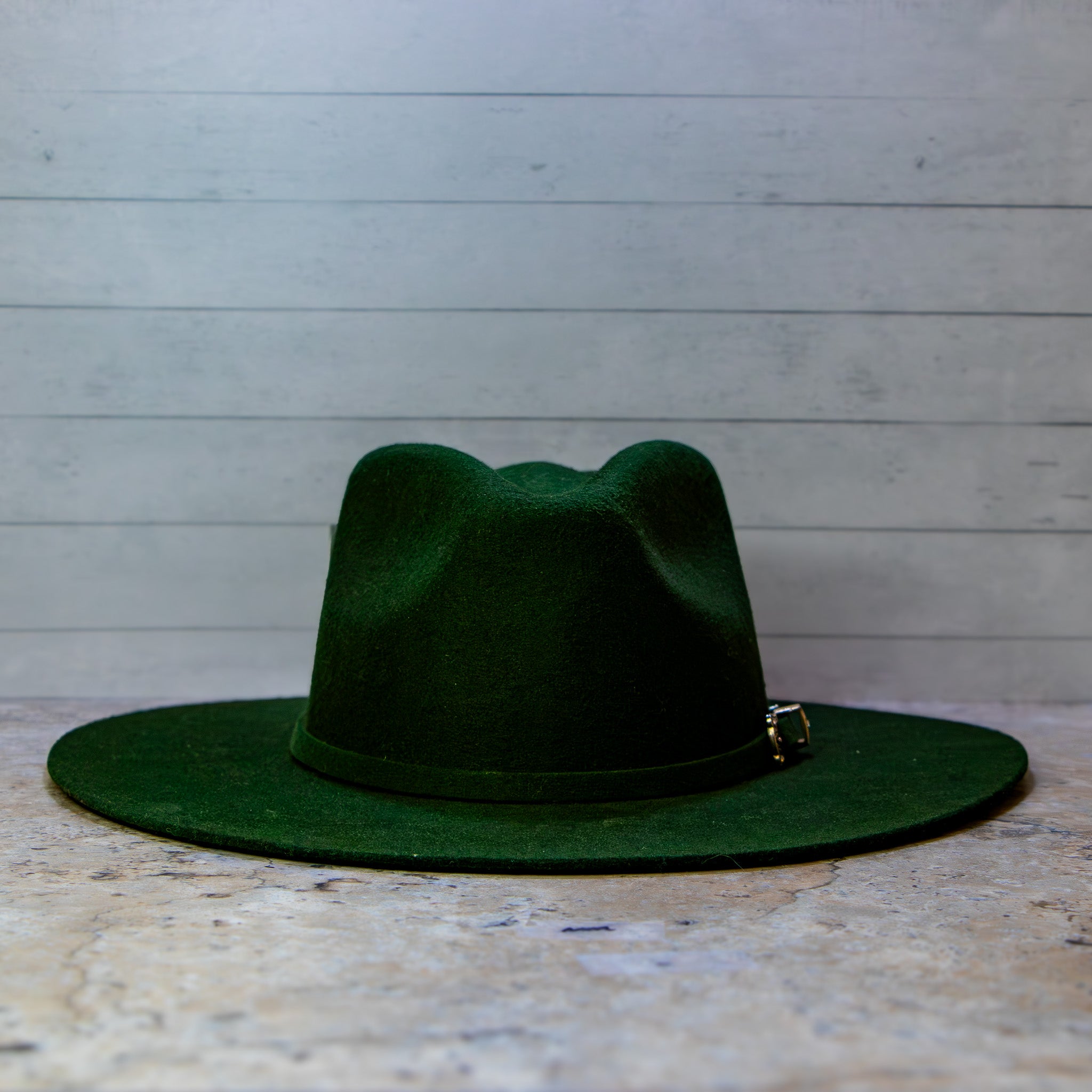 Premium Wool Rancher Flat Brim - Pine