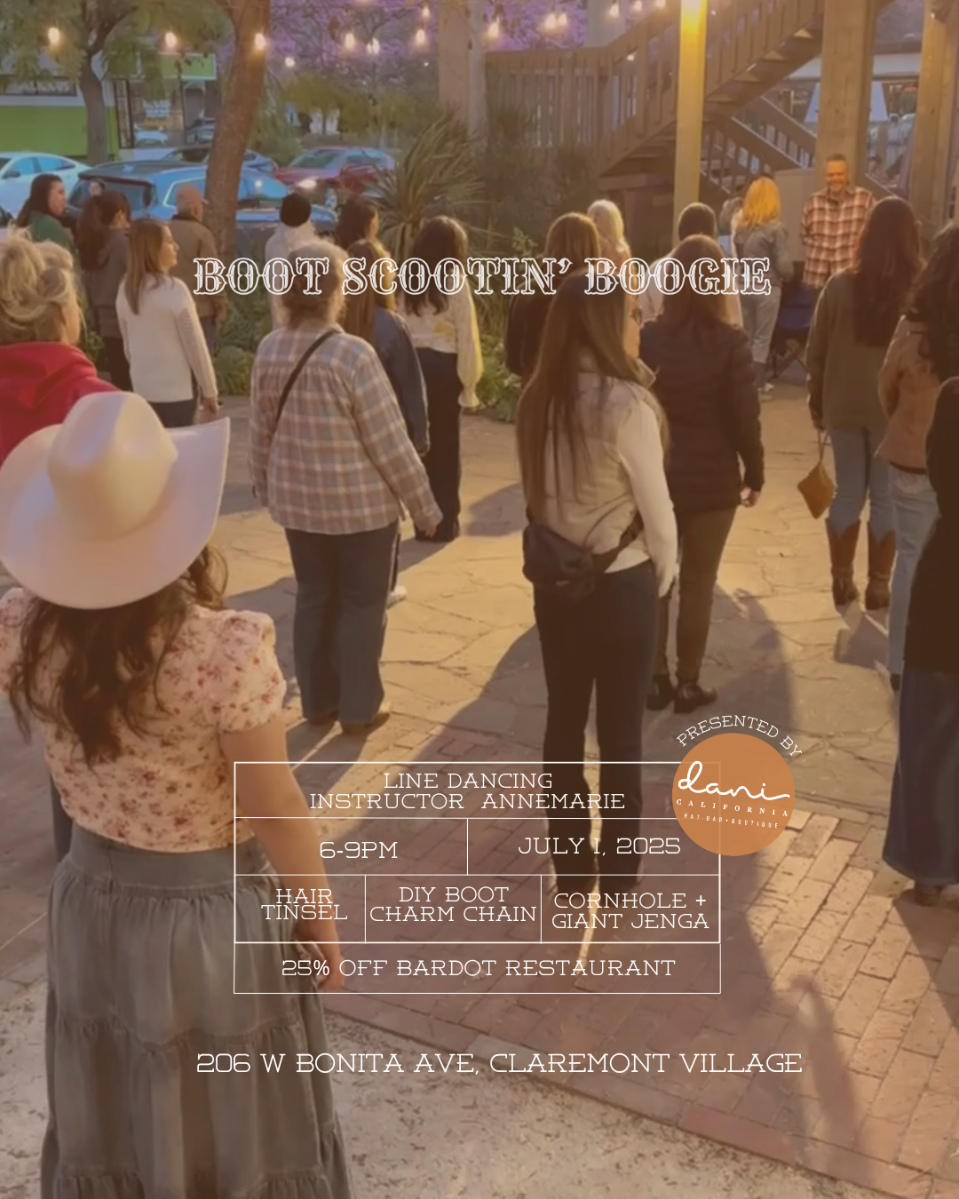 π΅π Line Dancing Under the Stars β July 1 at Dani California ππ΅