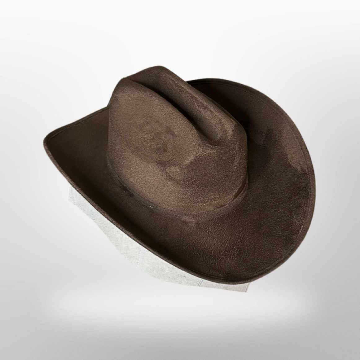 Vegan Suede Hat - Cowboy Cattleman Hat