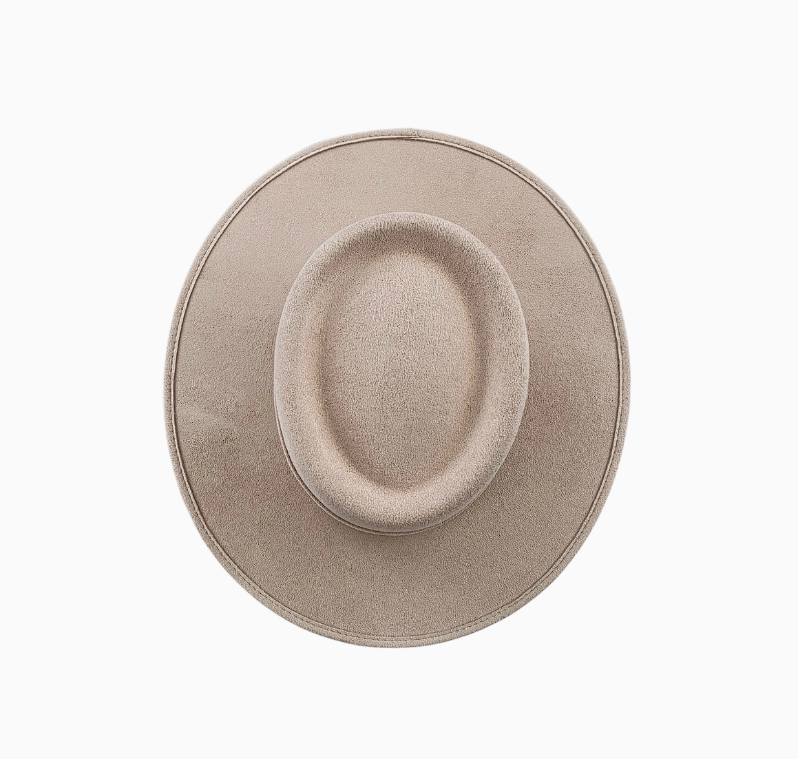 Vegan Suede Fedora - Crown Top