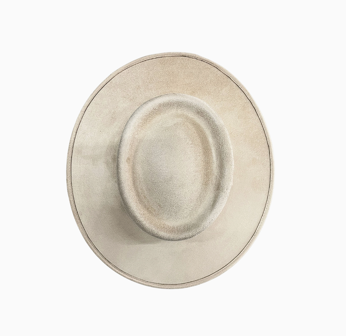 Vegan Suede Fedora - Crown Top