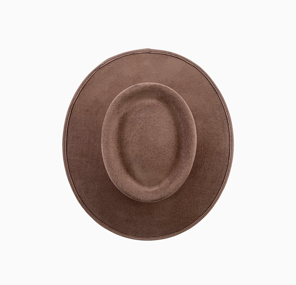 Vegan Suede Fedora - Crown Top
