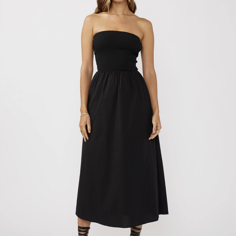 Strapless Tube Maxi Dress