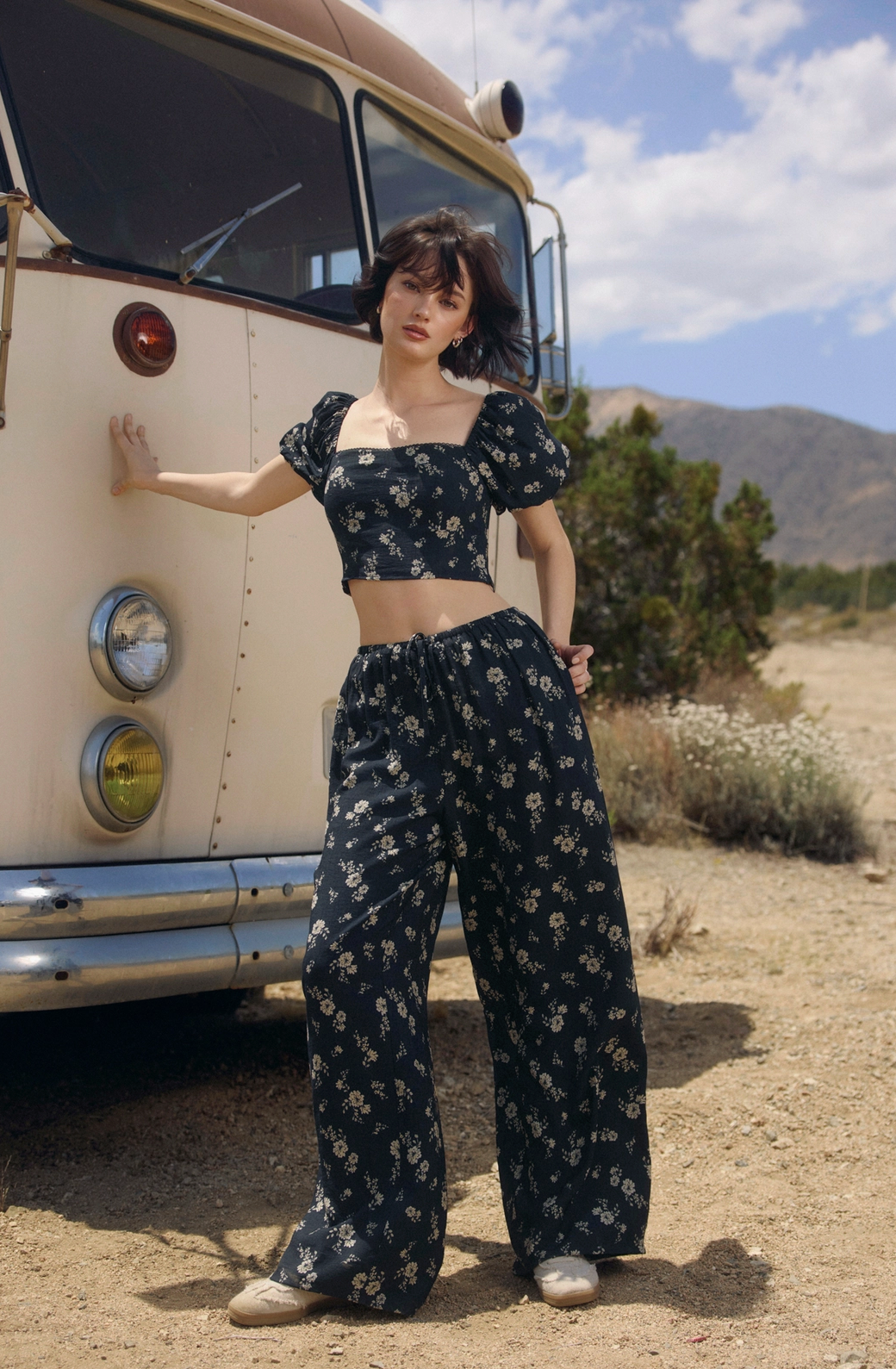 Moonlight Floral Top (set)