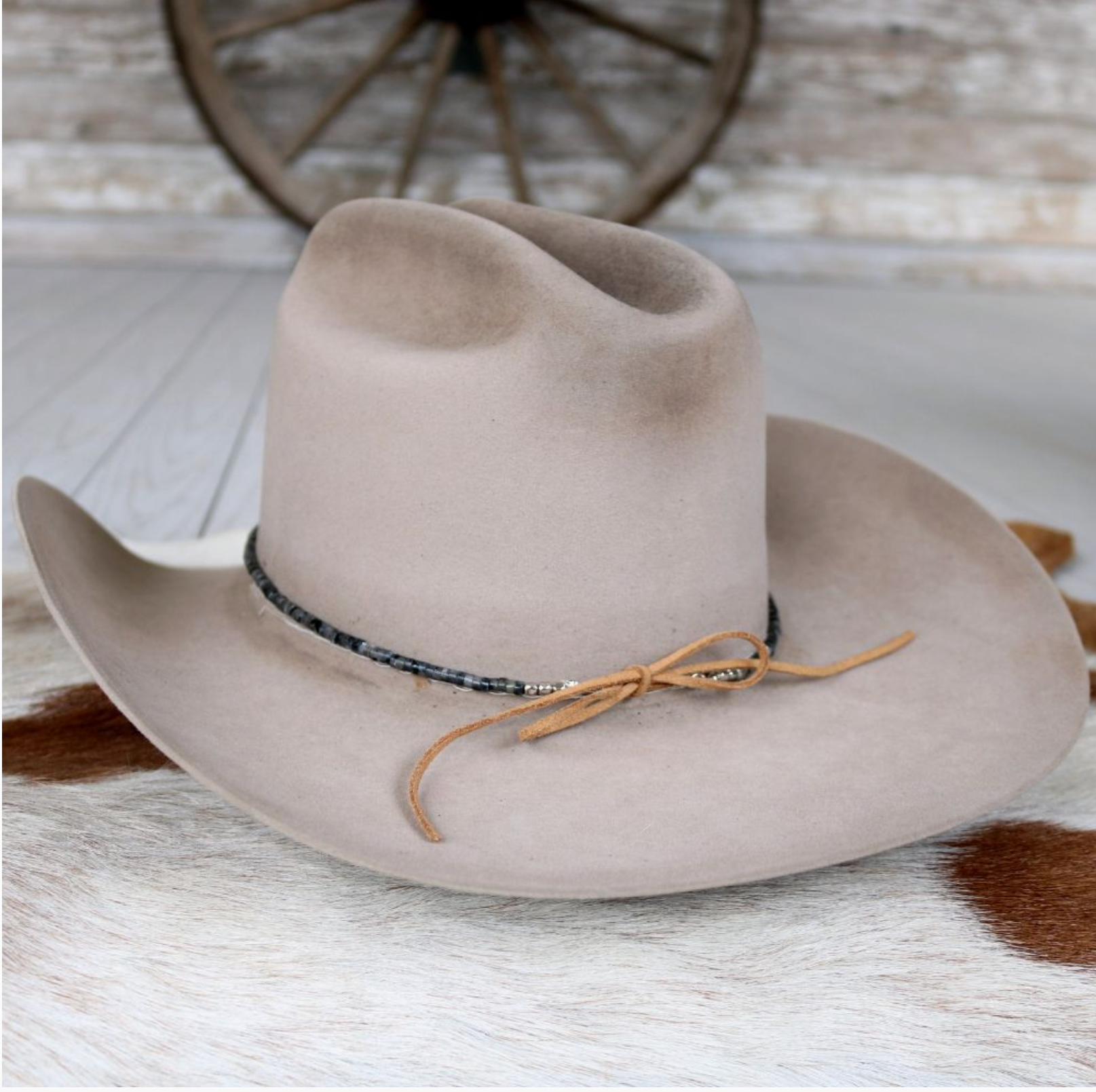 Black Jasper Stone Hat Band