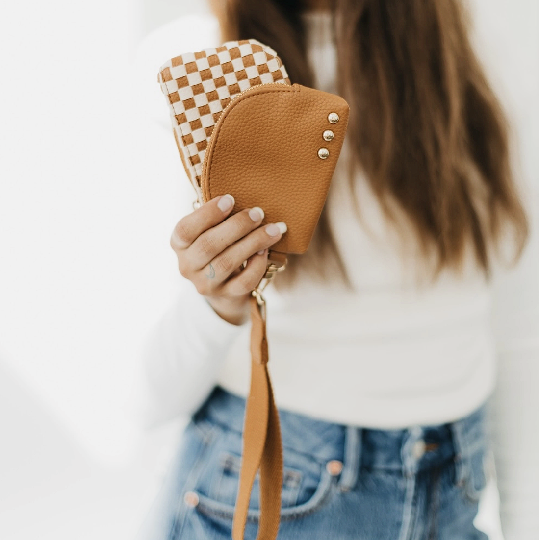 Wonderlust Woven Dual Pouch Wristlet