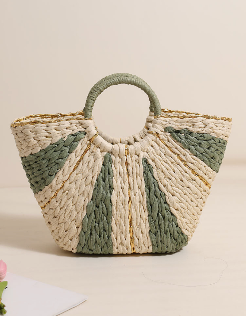 Straw Woven Beach Bag
