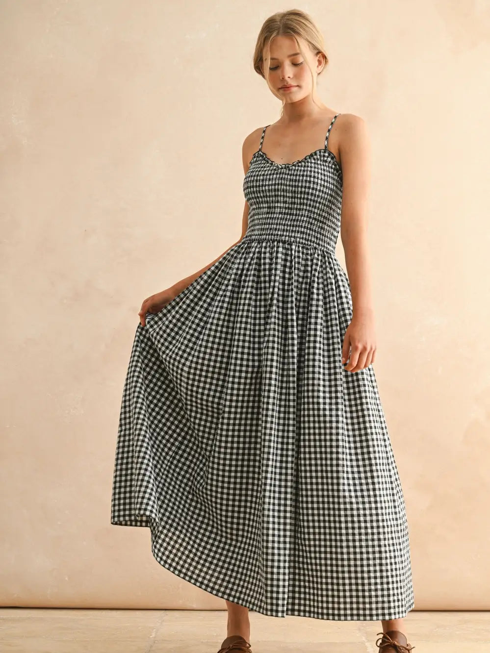 Sundown Gingham Gown