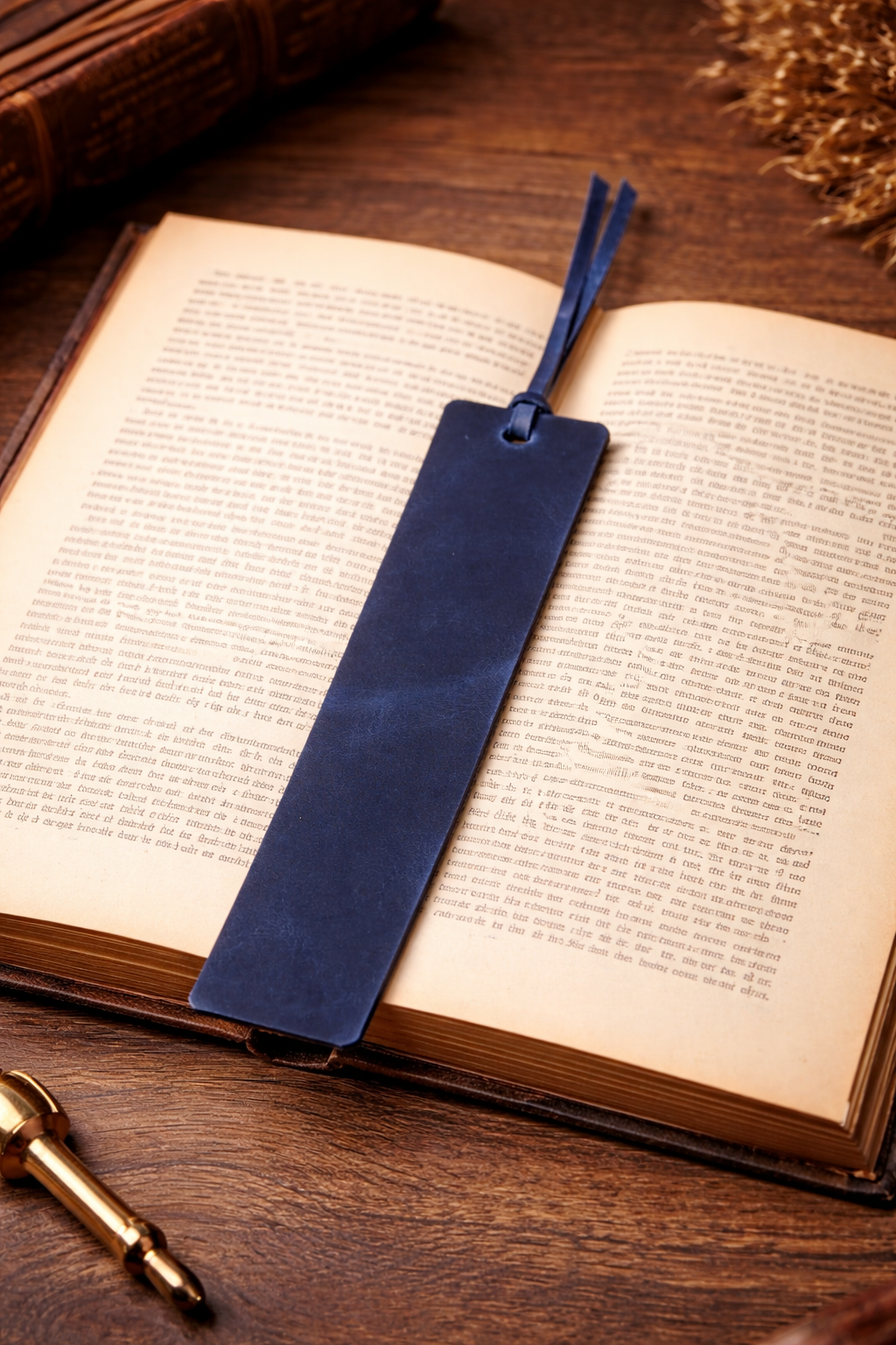 Leather Bookmark, Genuine Leather Personalized Bookmark