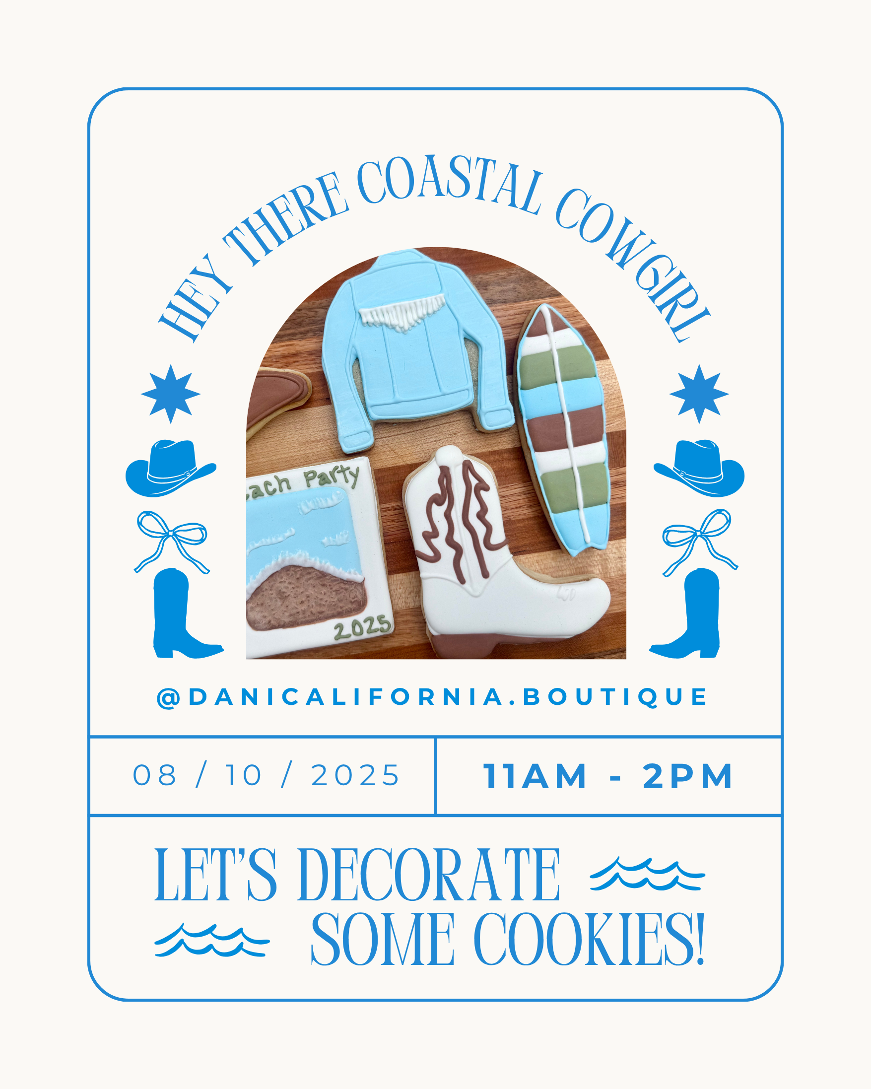 Coastal Cowgirl Cookie Workshop