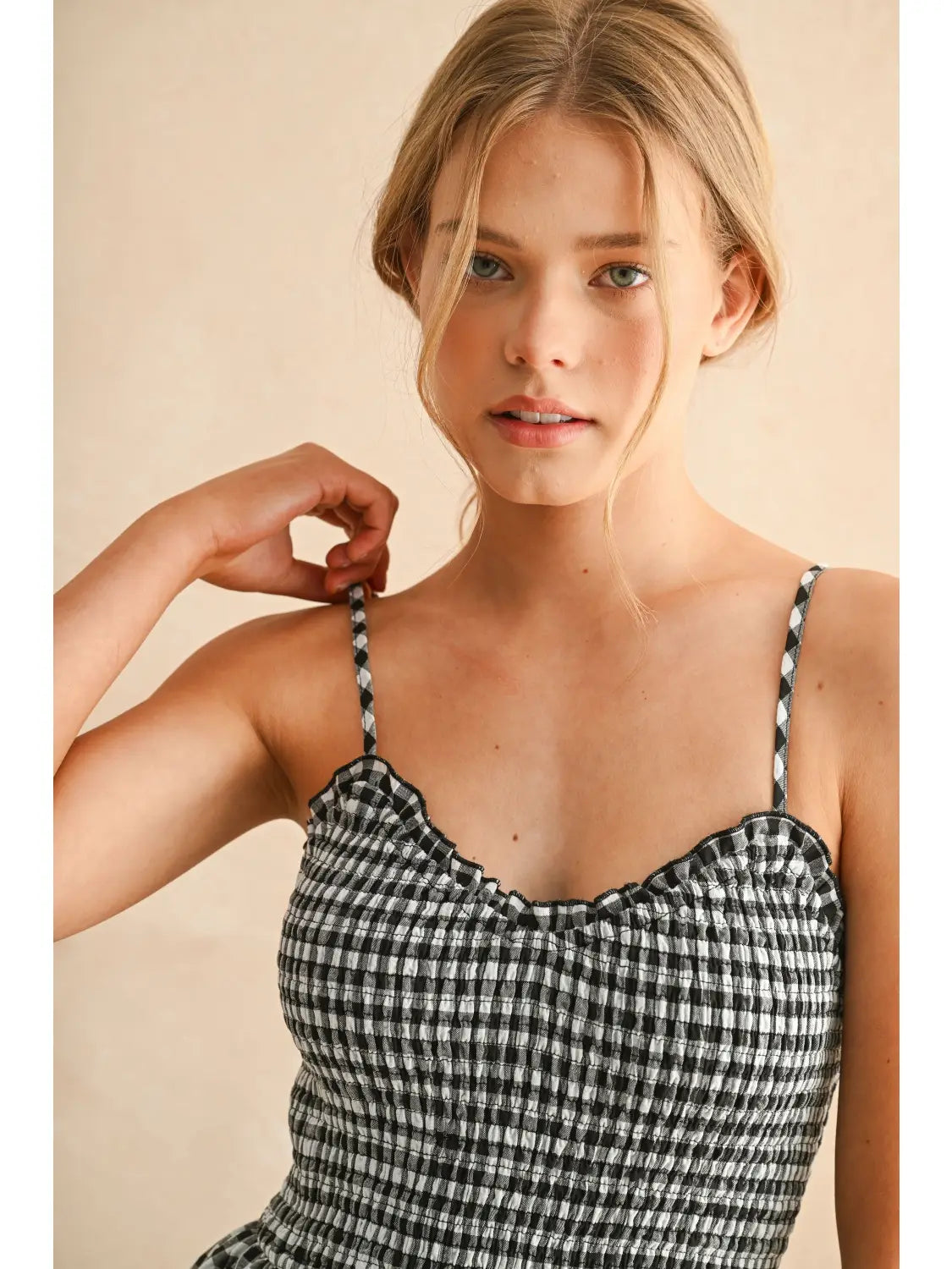 Sundown Gingham Gown