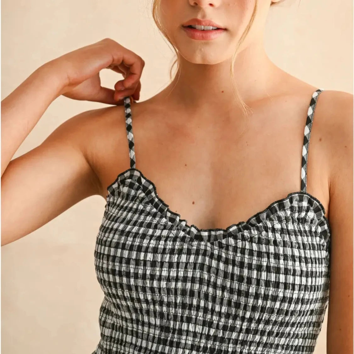 Sundown Gingham Gown