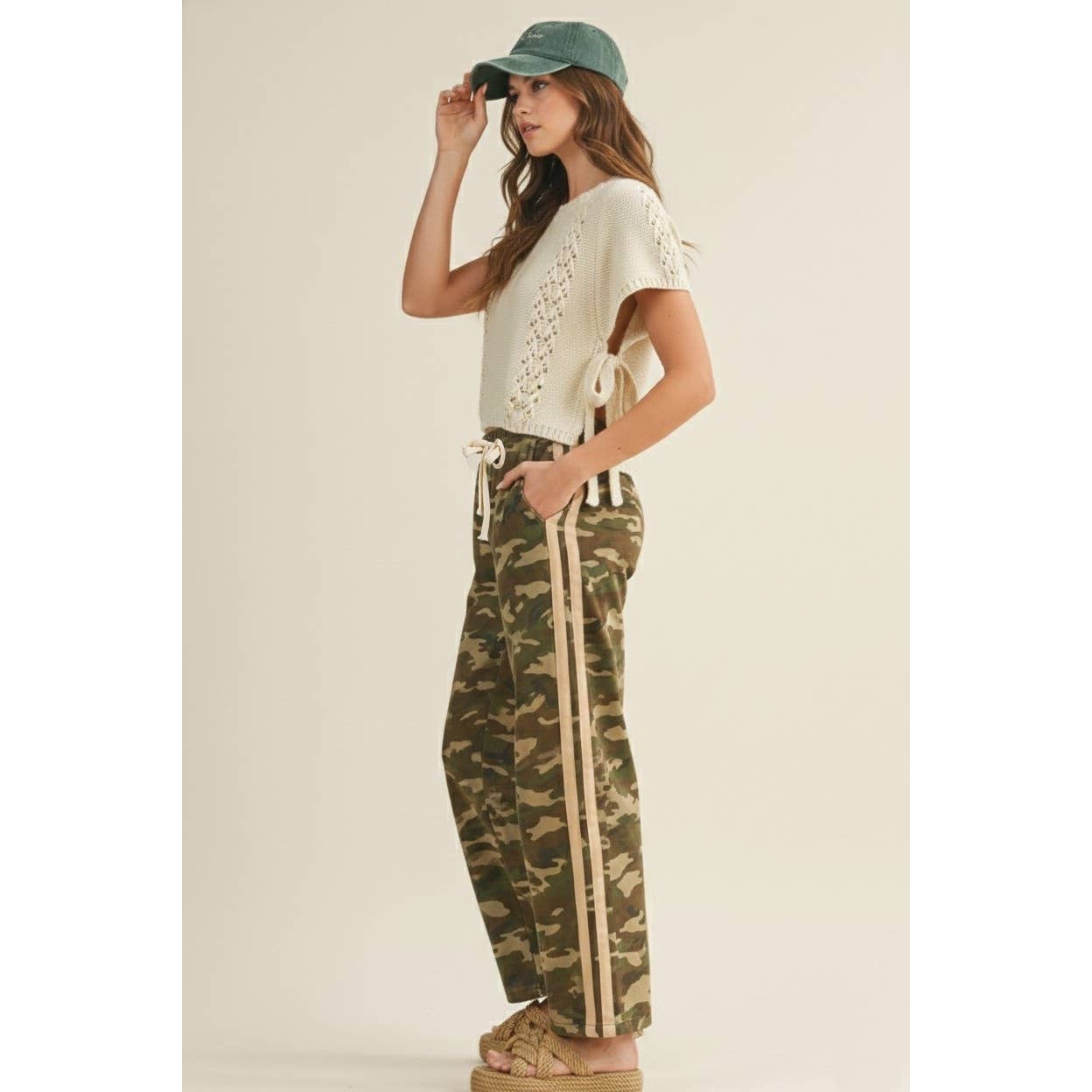 Vintage Washed Camouflage Relaxed Pants