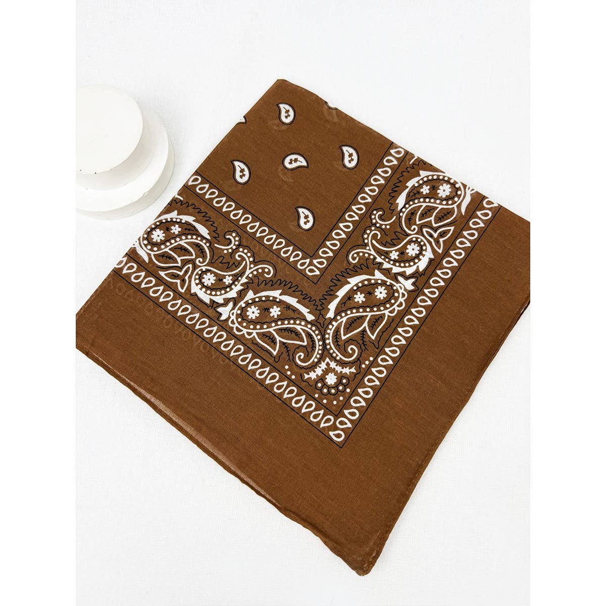Brown Paisley Pattern Bandanas